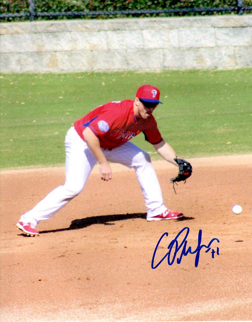 AUTOGRAPHED CORD PHELPS 8X10 Philadelphia Phillies Photo