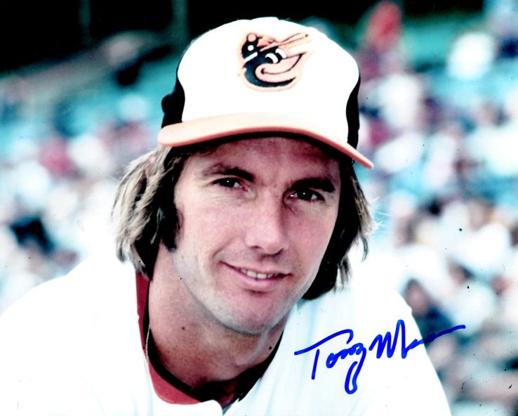AUTOGRAPHED TONY MUSER 8X10 photo  Baltimore Orioles