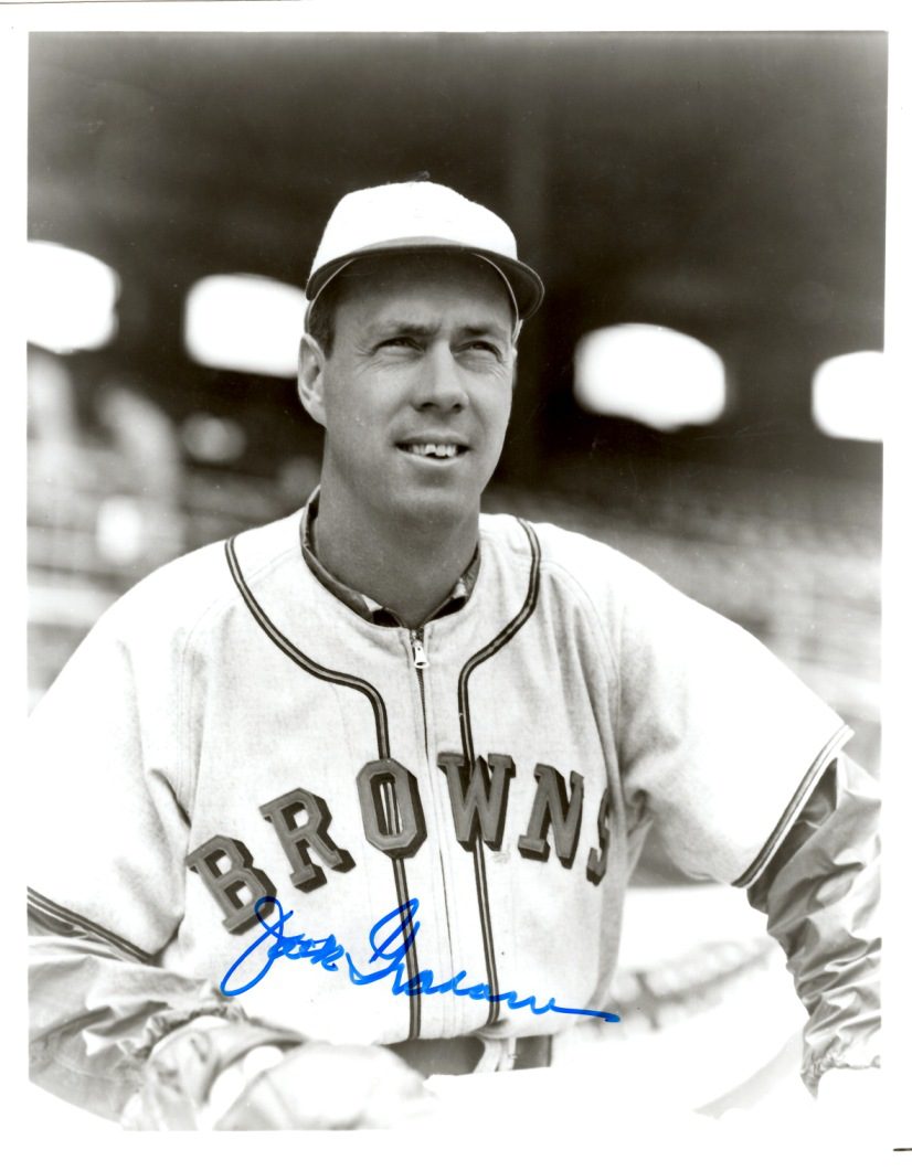 AUTOGRAPHED JACK GRAHAM 8X10 St. Louis Browns Photo