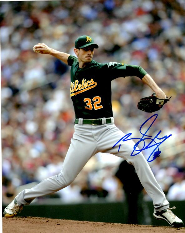 AUTOGRAPHED BRANDON MCCARTHY 8X10 photo Oakland A's