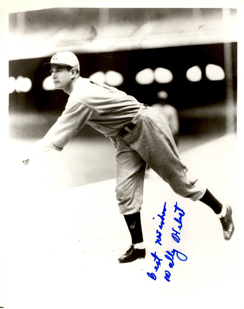 AUTOGRAPHED WALLY HEBERT 8X10 St. Louis Browns Photo