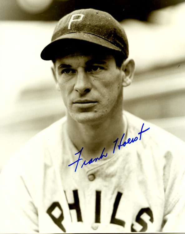 AUTOGRAPHED FRANK HOERST 8X10 photo  Philadelphia Phillies