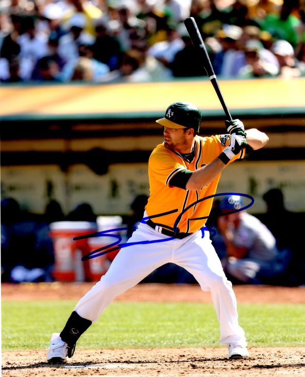 AUTOGRAPHED SETH SMITH 8X10 photo Oakland A's