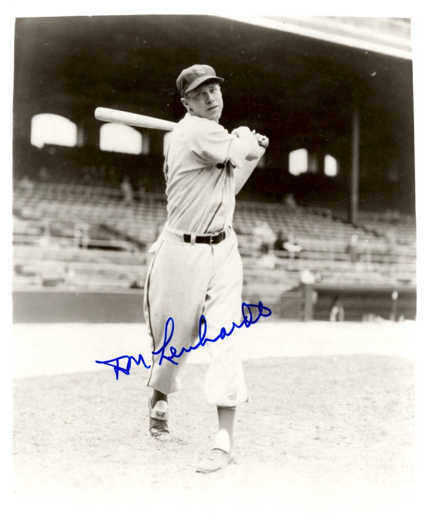 AUTOGRAPHED DON LENHARDT 8X10 St. Louis Browns Photo