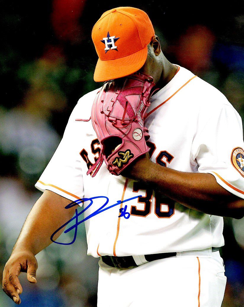 AUTOGRAPHED JEROME WILLIAMS  8X10 Houston Astros Photo