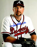 AUTOGRAPHED SCOTT LINEBRINK 8X10 Atlanta Braves photo
