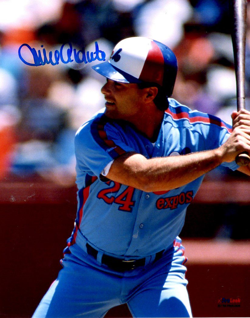 AUTOGRAPHED MIKE ALDRETE 8x10 Montreal Expos Photo