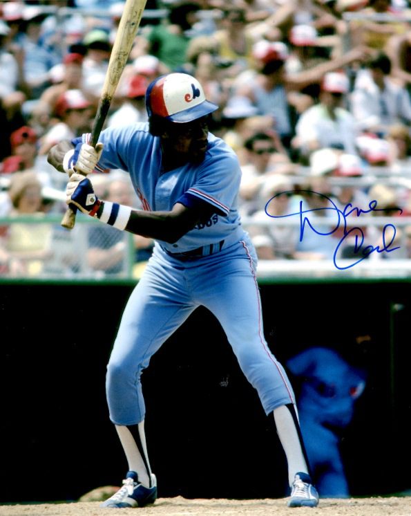 AUTOGRAPHED DAVE CASH 8X10 Montreal Expos Photo