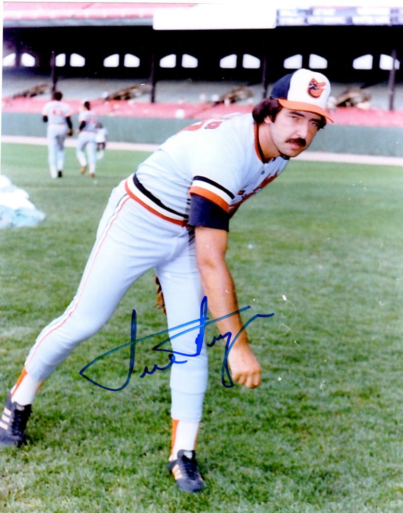 AUTOGRAPHED DICK DRAGO 8X10 Baltimore Orioles Photo
