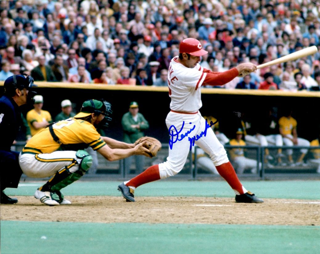AUTOGRAPHED DENIS MENKE 8X10 photo  Cincinnati Reds