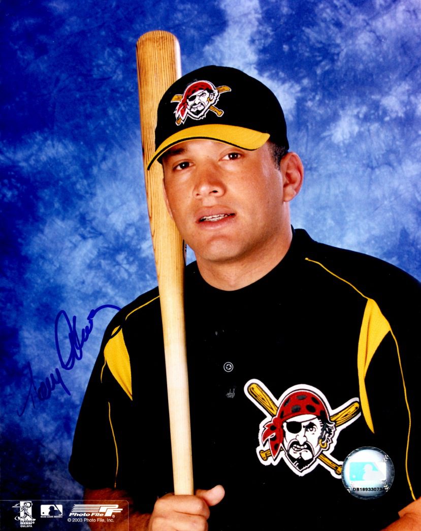 Autographed TONY ADAMS 8X10 Photo Pittsburgh Pirates