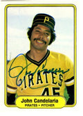 Autographed  JOHN CANDELARIA 1982 FLEER Card