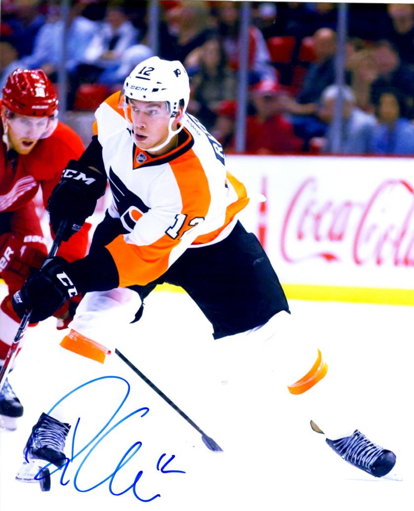 Autographed MICHAEL RAFFL 8X10 photo - Philadelphia Flyers