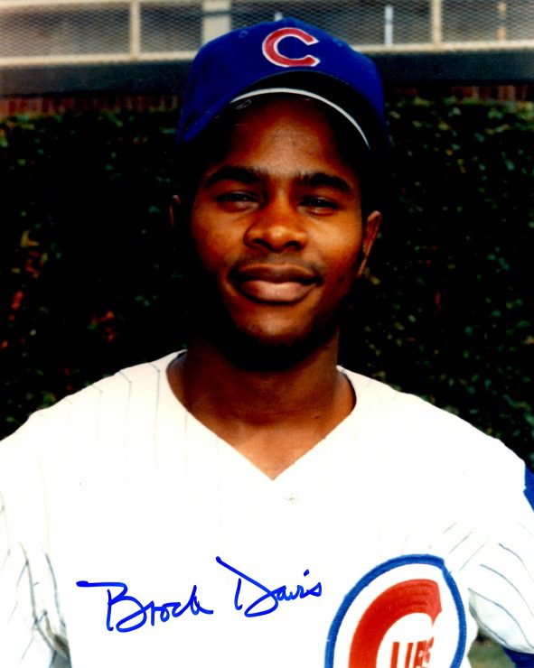 AUTOGRAPHED BROCK DAVIS 8X10 Chicago Cubs Photo
