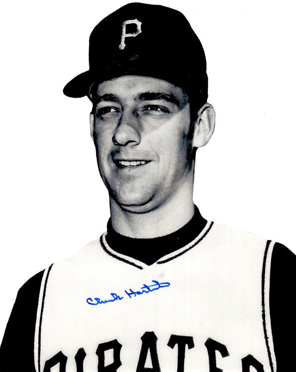 Autographed CHUCK HARTENSTEIN 8X10 Photo - Pittsburgh Pirates