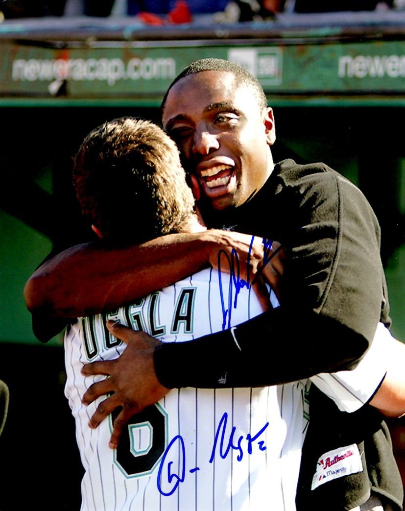 AUTOGRAPHED DAN UGGLA & DONTRELLE WILLIS 8X10 Florida Marlins Photo