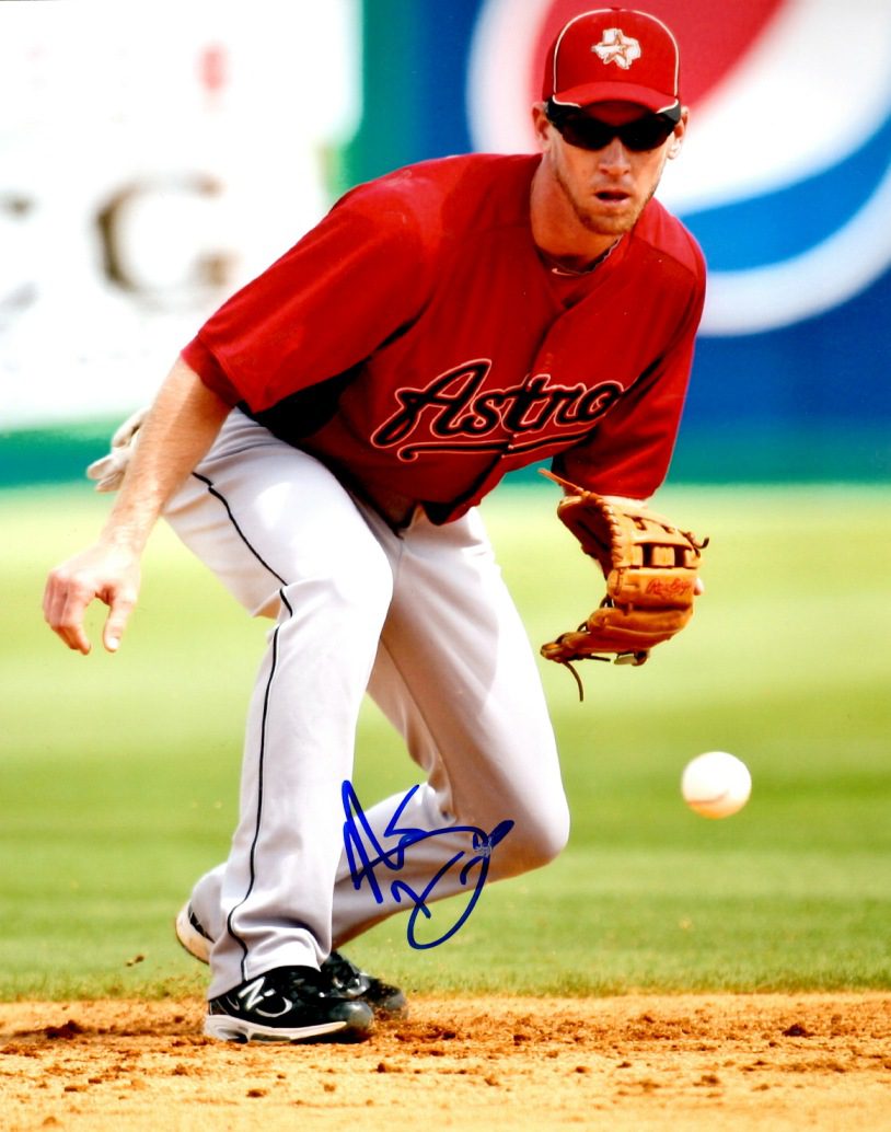 AUTOGRAPHED MATT DOWNS 8X10 Houston Astros Photo