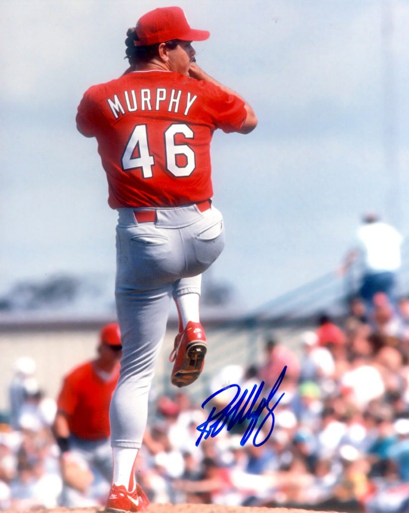 AUTOGRAPHED ROB MURPHY 8X10 St. Louis Cardinals photo