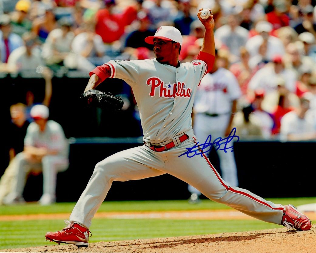 AUTOGRAPHED ANTONIO BASTARDO 8x10 Philadelphia Phillies Photo