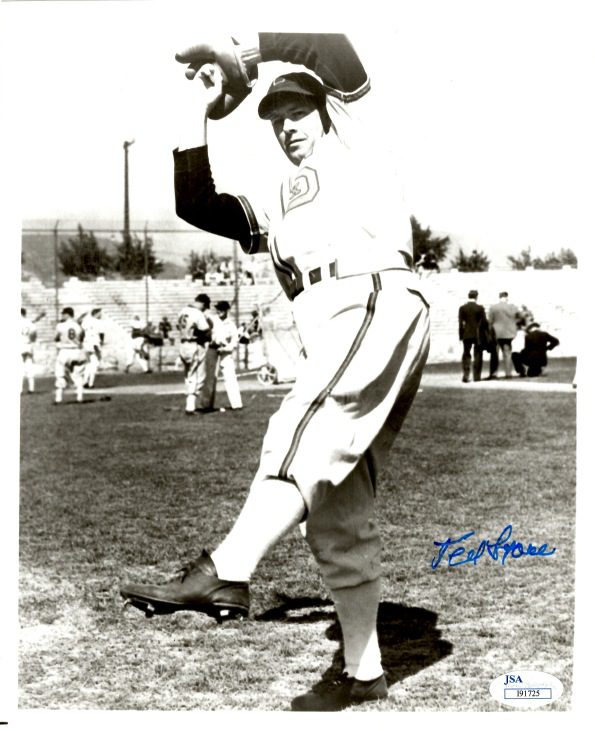 Autographed TED LYONS 8X10 photo JSA