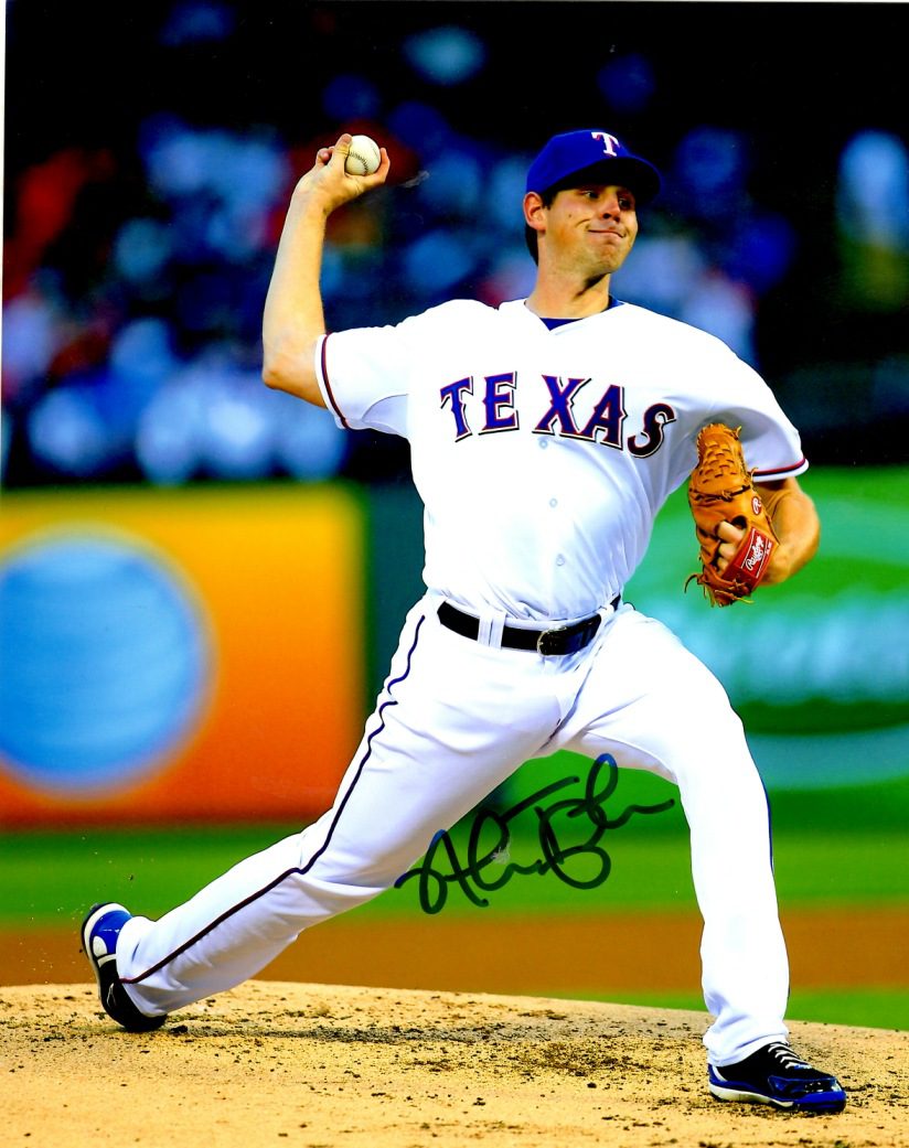 AUTOGRAPHED NICK TEPESCH 8X10 Texas Rangers Photo