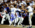 AUTOGRAPHED AL HRABOSKY & CLINT HURDLE 8X10 photo KC Royals