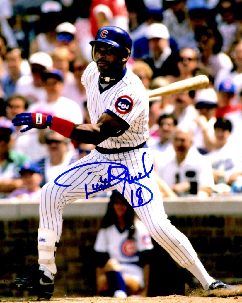 AUTOGRAPHED DWIGHT SMITH 8X10 Chicago Cubs Photo