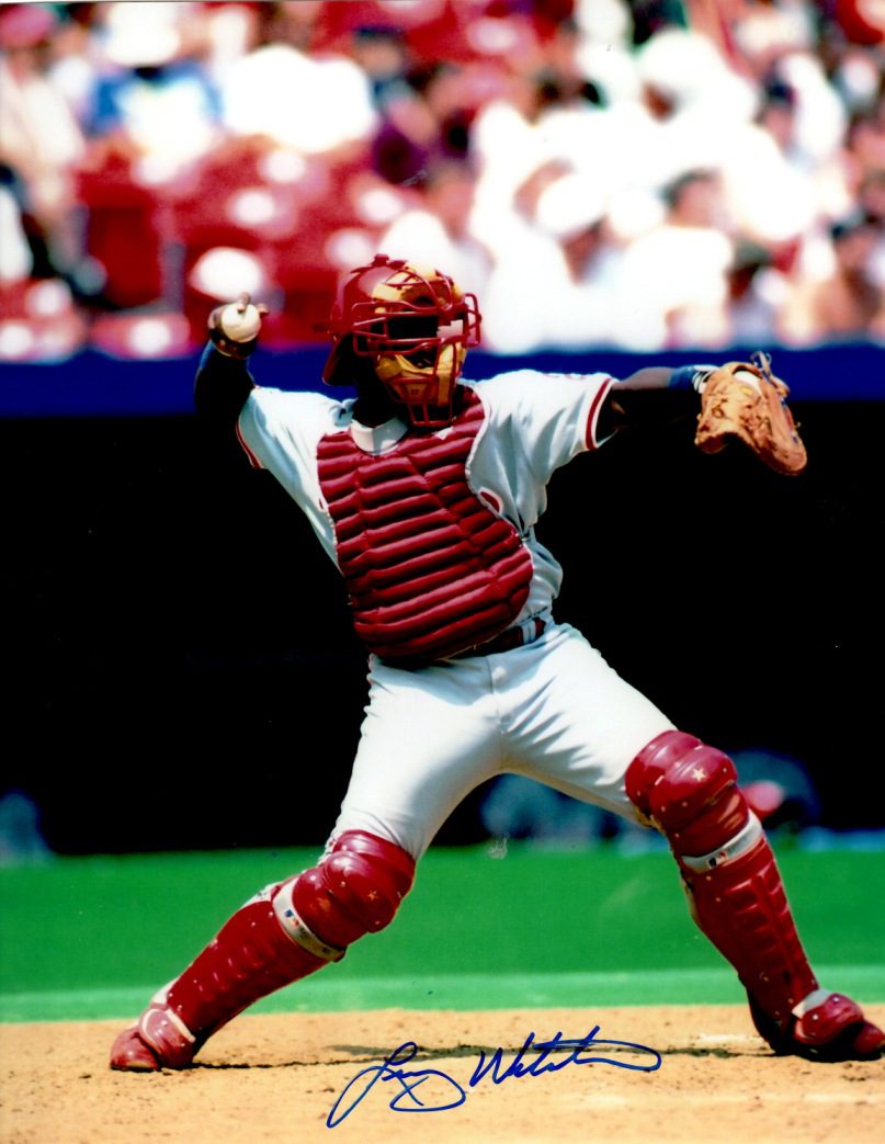 AUTOGRAPHED LENNY WEBSTER 8x10 Philadelphia Phillies Photo