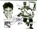 Autographed PIERRE LAROUCHE 8X10 New York Rangers Photo