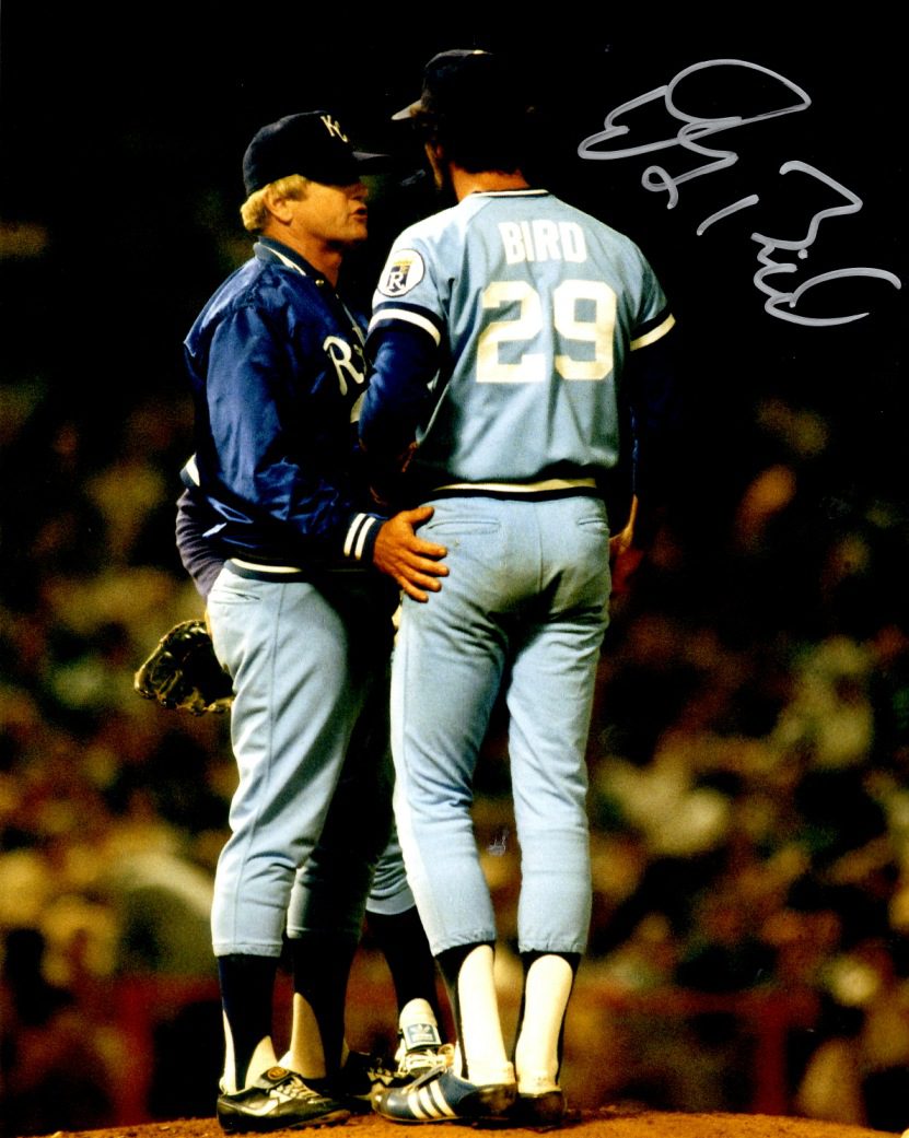 AUTOGRAPHED DOUG BIRD 8X10 Kansas City Royals Photo