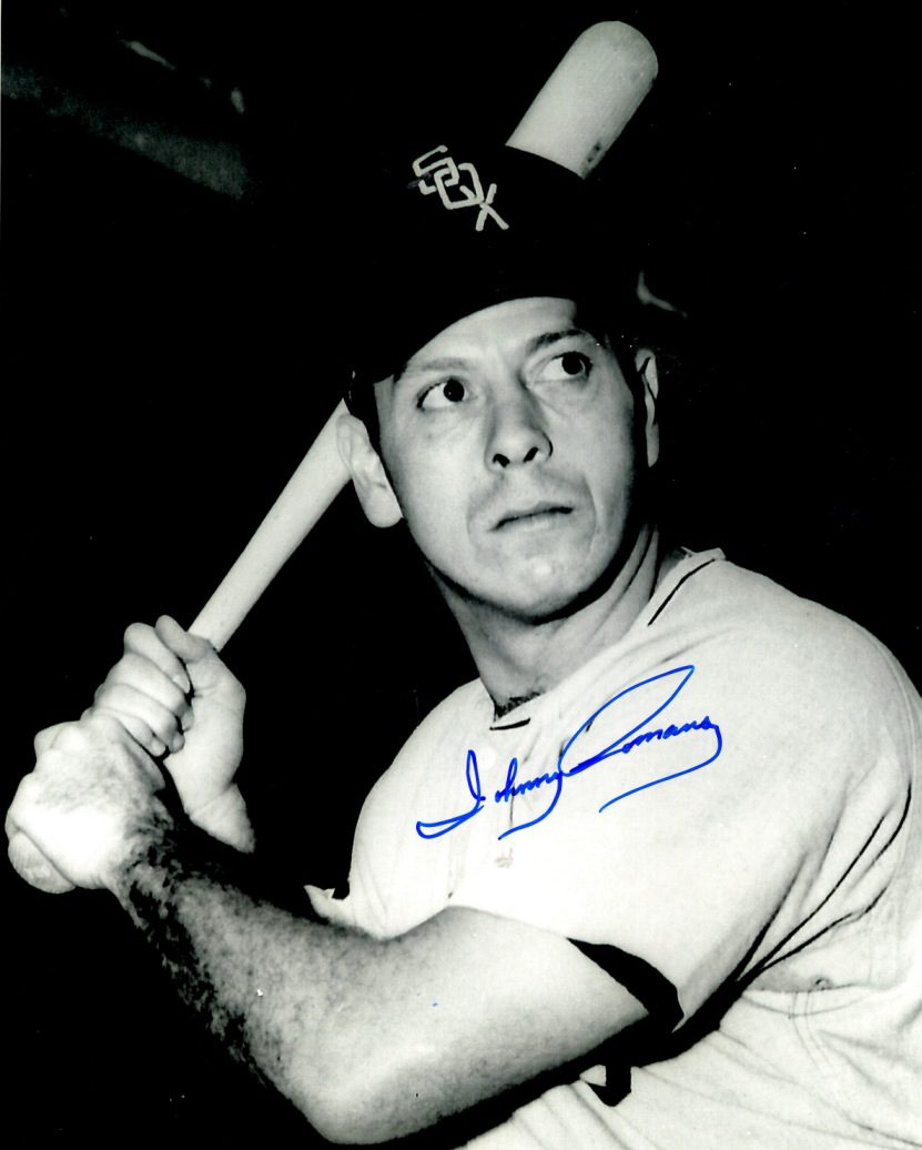 AUTOGRAPHED JOHNNY ROMANO 8X10 Chicago White Sox Photo