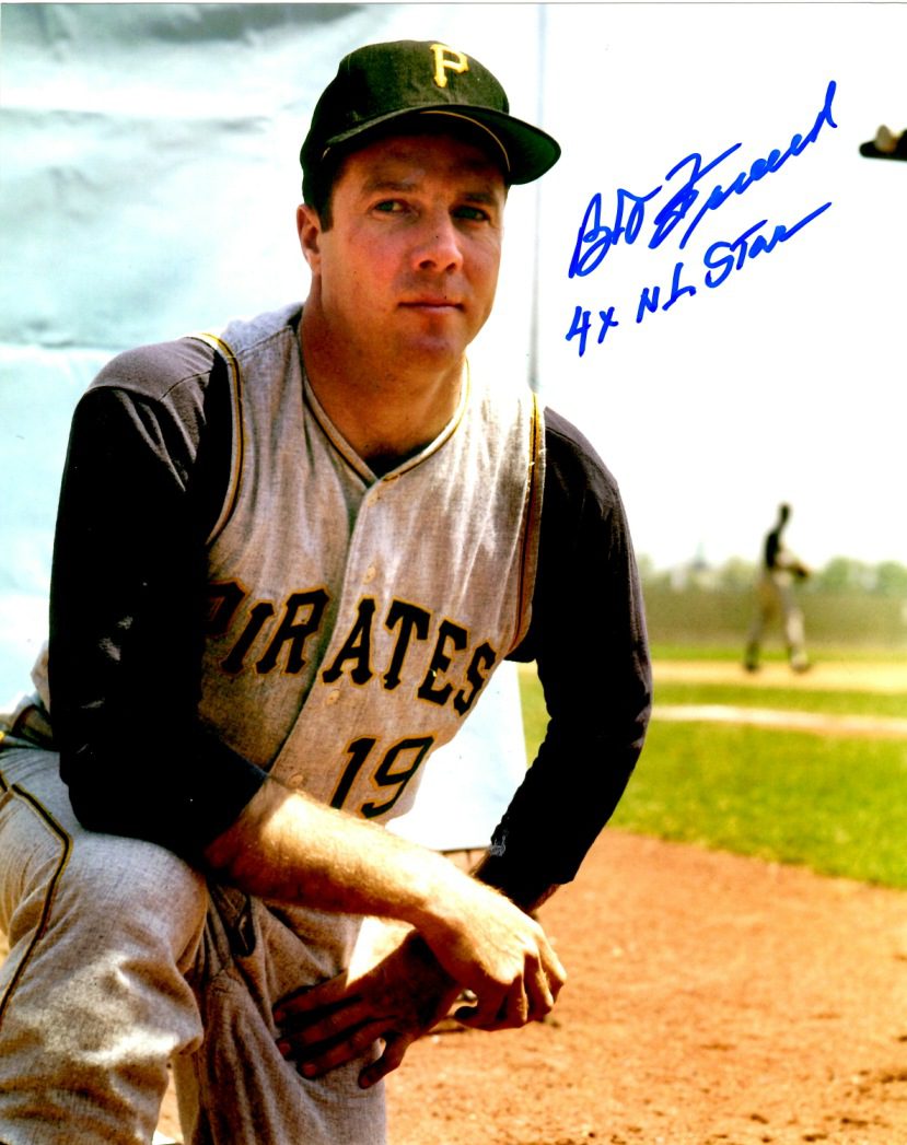 Autographed BOB FRIEND 8X10 Photo Pittsburgh Pirates
