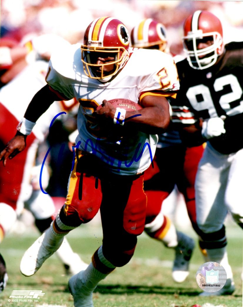 Autographed EARNEST BYNER 8x10 Washington Redskins Photo