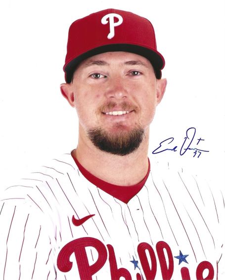 Autographed  ERICH UELMAN 8X10 Philadelphia Phillies Photo