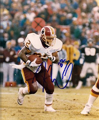 Autographed RICKY ERVINS photo Washington Redskins