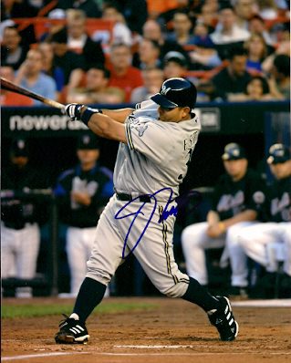 AUTOGRAPHED  photo JOHNNY ESTRADA Milwaukee Brewers