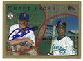 Autographed ADAM EVERETT Boston Red Sox 1999 Topps Card