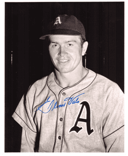 AUTOGRAPHED SIGNED photo ELMER VALO #1 Philadelphia A's