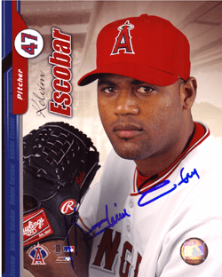 AUTOGRAPHED SIGNED photo KELVIM ESCOBAR Angels