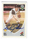 Autographed ROY FACE 2002 Pittsburgh Pirates Topps Super Teams Card