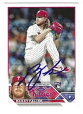 Autographed BAILEY FALTER Philadelphia Phillies 2023 Topps Card
