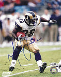 Autographed MARSHALL FAULK  8X10 St. Louis Rams photo JSA
