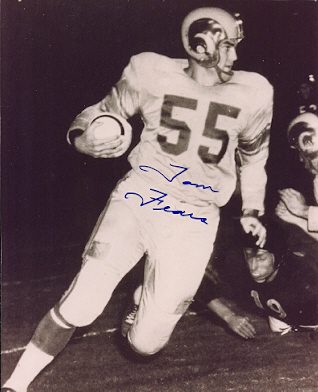 AUTOGRAPHED TOM FEARS 8x10 Los Angeles Rams Photo