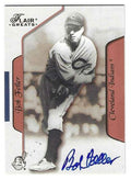 Autographed BOB FELLER Cleveland Indians 2003 FLEER FLAIR GREATS CARD