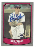 Autographed BOB FELLER 1989 Pacific Legends Card #156