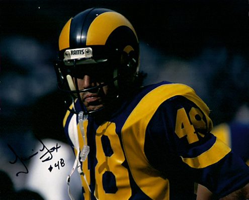 AUTOGRAPHED TIM FOX  photo St Louis Rams