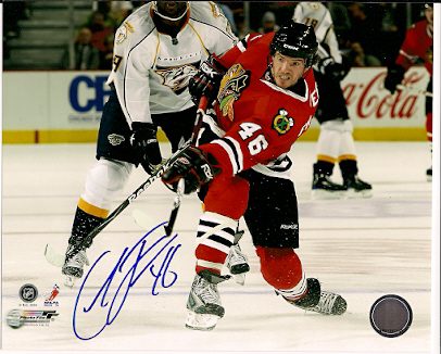 Autographed COLIN FRASER Photo - Chicago  Blackhawks