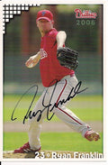 Autographed RYAN  FRANKLIN  2006 Phillies Post card
