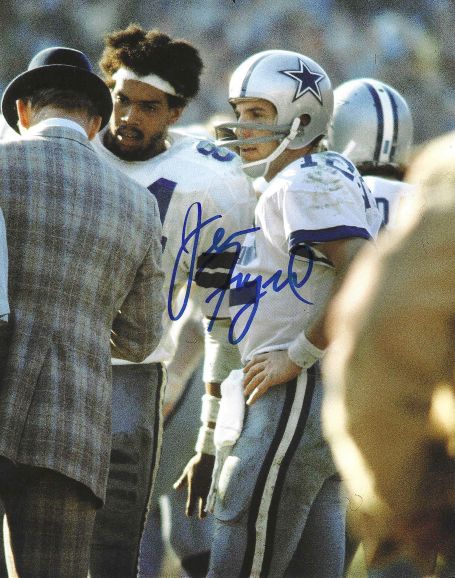 Autographed  JEAN FUGETT 8x10 Dallas Cowboys Photo