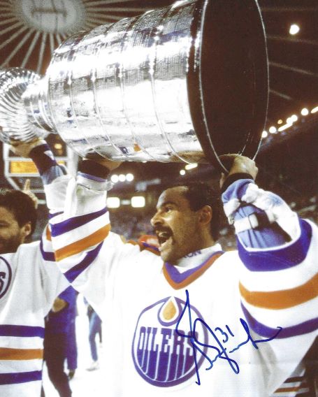 Autographed GRANT FUHR  8X10  EDMONTON OILERS Photo